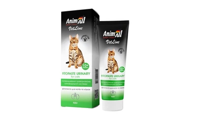 Фитопаста для профилактики мочекаменной болезни у кошек 100 мл AnimAll VetLine Urinary