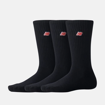 Черные носки New Balance Patch Logo 3p 35-38 (S) 23-25 см (LAS33763BK)