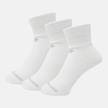 Білі шкарпетки New Balance Prf Cotton Flat Knit Ankle 3 Pair 39-42 (M) 25,5-28 см (LAS95233WT)