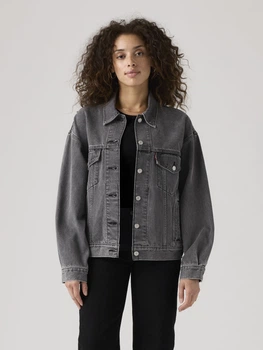 Куртка джинсовая женская Levi`s 90s Trucker Jacket A1743-0000 S Черная (5400970844836)