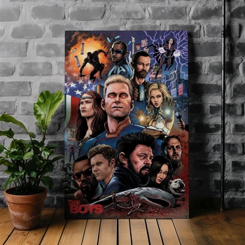 Интерьерная картина Пацаны, The Boys, сериал, супергерои, 42×28 см (id4869)