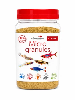 Корм для акваріумних риб Акваріус Класичне меню, мікро гранули (Classic menu micro granules) - 600 мл (250 г)