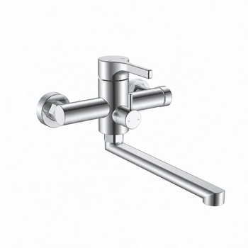 Смеситель для ванны Zerix Rex-006 (Euro) Chrome с нерж. стали (Колир хром) (ZX6118)