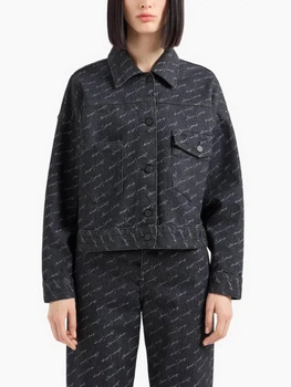 Джинсовая куртка Armani Exchange 9207378 Чёрный S QZ3631