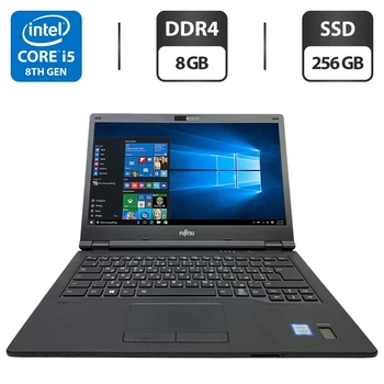 Ноутбук Fujitsu LifeBook E549 / 14" (1920x1080) IPS / Intel Core i5-8265U (4 (8) ядра по 1.6 - 3.9 GHz) / 8 GB DDR4 / 256 GB SSD / Intel UHD Graphics / WebCam б/в