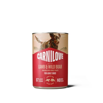 Влажный корм для собак Carnilove Lamb & Wild Boar паштет с ягнёнком и кабаном 400 г (MLZ2407351)