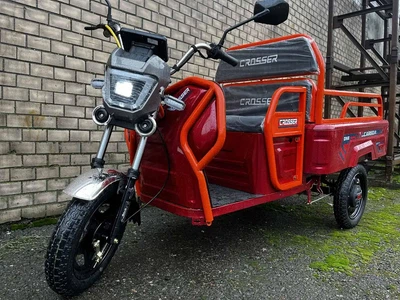 Грузовой электротрицикл Crosser CARGO 12 1000W 60V 32Ah Красный