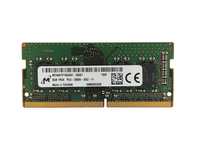 Оперативна пам'ять для ноутбука SODIMM Micron DDR4 8Gb PC4-2666V (MTA8ATF1G64HZ-2G6E1) 14788 Б/У