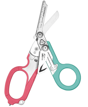Ножницы-мультитул Leatherman Raptor Rescue, бирюзово-розовые, utility чехол (833478)