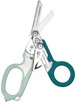 Ножиці-мультитул Leatherman Raptor Rescue, бірюзові, utility чохол (833474)