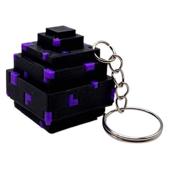 3D Брелоки MINECRAFT / МАЙНКРАФТ DRAGON EGG / ЯЙЦО ДРАКОНА KEYCHAIN, 3D печать OYTOY 01028100