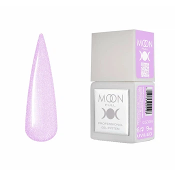 Гель-лак Moon Full Color CG304 лиловый с шиммером без HEMA/TPO 9 мл