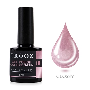 Гель-лак Crooz Satin Cat 10 Dusty Pink Кошачий глаз 8 мл
