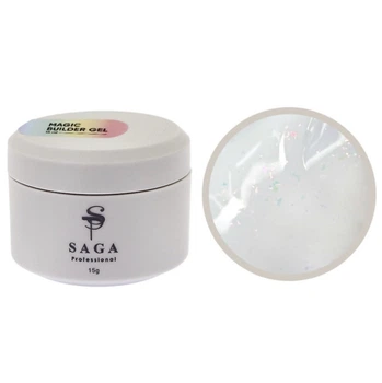 Гель для наращивания SAGA Builder Gel Magic с поталью
