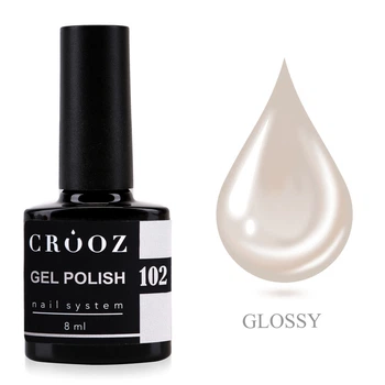 Гель-лак Crooz Gel Polish 102 молочно-бежевый 8 мл