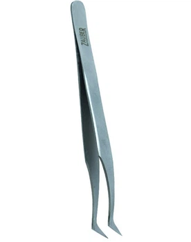 Пинцет для наращивания ресниц Zauber T-390 игольчатый клюв
