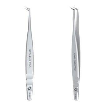 Пинцет для ресниц Staleks Pro Expert 40 Type 2 TE-40/2 L-образный 70°
