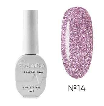 Гель-лак Saga Professional Fiery Gel 14 лилово-розовый 9 мл