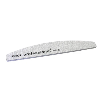 Пилка для ногтей полумесяц Kodi Professional Half Grey 80/80 серая