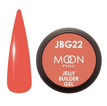 Гель-желе для нігтів MOON FULL JBG 22 червоний, 30 мл
