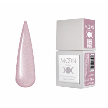 Гель-лак Moon Full Color Gel CG505 бежевый шиммер без HEMA TPO 9 мл