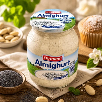 Йогурт Ehrmann Almighurt Fantasie Мак-Марципан 500г