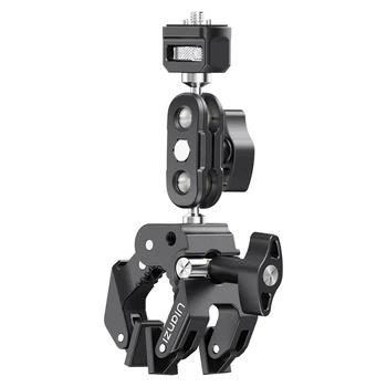 Двокульовий тримач Ulanzi CO78 C084 Magic Arm для екшн-камери, регулювання 360°, алюміній (FB34318C026D)