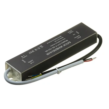 Блок питания для светодиодной (LED) ленты AVT 12В 60Вт 5А, герметичный IP65 (для улицы, уличный)