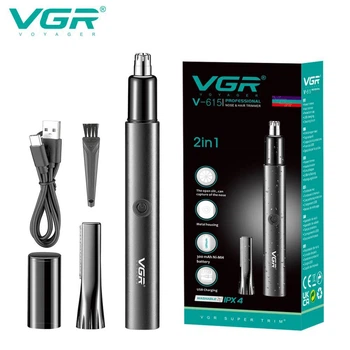Триммер для носа и ушей VGR V-615 2 насадки IPX4