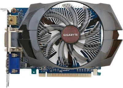 Відеокарта GIGABYTE PCI-Ex NVidia GeFORCE GT 640 2 GB DDR3 ( 128 BIT ) ( DVI, VGA, HDMI ) Б/В