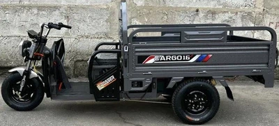 Грузовой электротрицикл Crosser Cargo 16 1200W 60V/58AH трехколесный электроскутер самосвал грузоподъемность 500 кг Серый (LUX1915)
