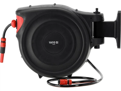Шланг поливочный YATO 1/2" 40 м на самосматывающейся катушке с прямым оросителем (YT-90102)
