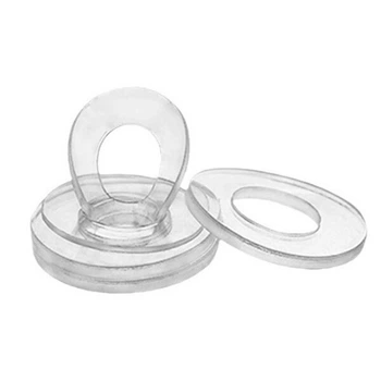 Шайба ПВХ мягкая М4х7х0.8мм плоская прозрачная PVC soft - 723272