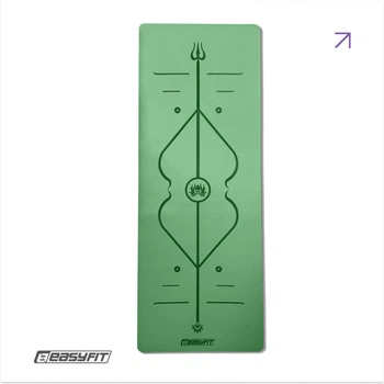 Коврик для йоги профессиональный EasyFit Pro каучук 5 мм EF-1925-GN Зелений