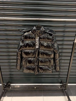 Глянцева куртка Trapstar з нашивкою 5003 чорна XL