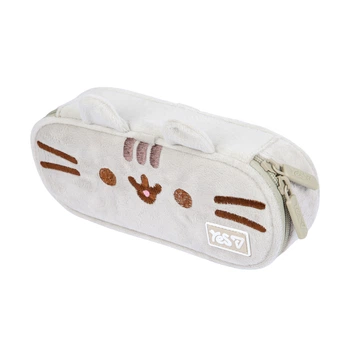 Пенал школьный YES, 1 отделение, Pusheen, Бежевый, (533757)