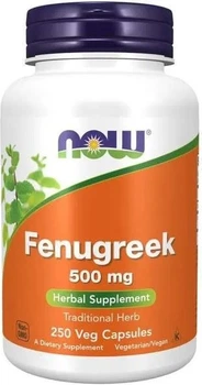 Kozieradka Now Foods Fenugreek 500 mg 250 kapsułek (733739046789)