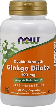 Ginkgo Biloba Now Foods Ginkgo Biloba Double Strength 120 mg 100 kapsułek (733739046833)