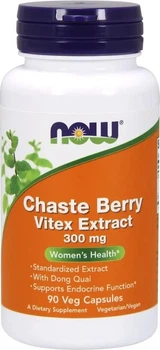 Niepokalanek Now Foods Chaste Berry Vitex Extract 300 mg 90 kapsułek (733739047731)