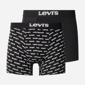 Набор трусов боксеров мужских хлопковых Levi`s 701238012-001 L 2 шт Черный (8720245890250)