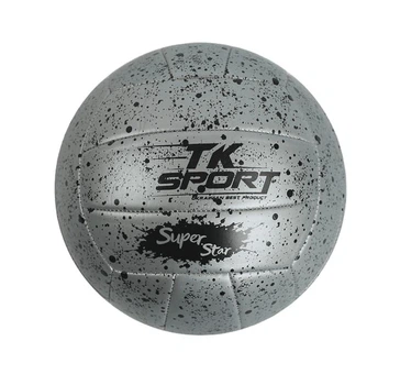 Мяч волейбольный TK Sport C 44412 Пу 300 грам серый