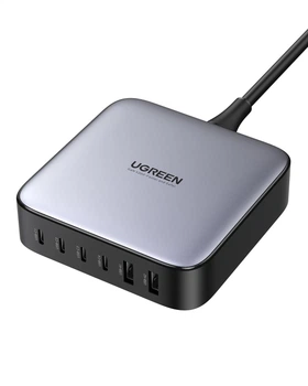 Сетевое зарядное устройство UGREEN CD271 GaN 200W 2xUSB-A+4xUSB-C Desktop Charger Black (40914)