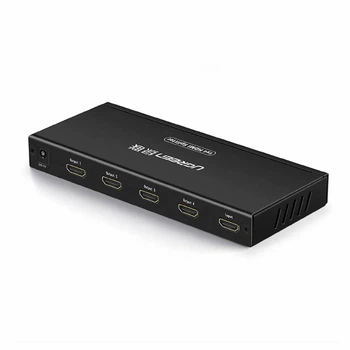 Сплиттер UGREEN CM620 HDMI 1.4 4K@30Hz Splitter 1 in 4 out Black (40202EU)