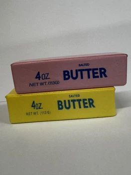 Набір Антистрес масло Butter 2 шт. сквіш жовтий і рожевий із запахом
