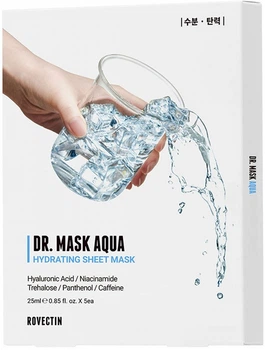 Маска тканинна інтенсивно зволожуюча Rovectin Dr. Mask Aqua 25 мл (8809348502786)