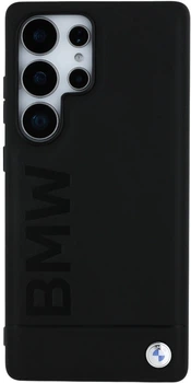 Etui BMW Leather Big Wordmark do Samsung Galaxy S25 Ultra Black (3666339441739)