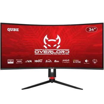 Монітор 34" Qube Overlord C34UQ180H