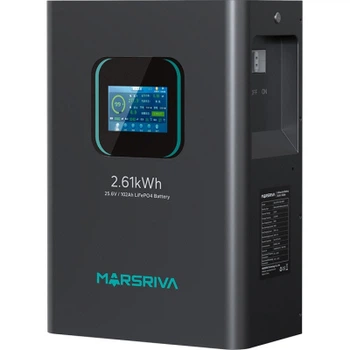 Акумуляторна батарея Marsriva LiFePO4, 25.6V/102Ah, 2.61KWH, настінна (MR-LFP24-100-WMD)