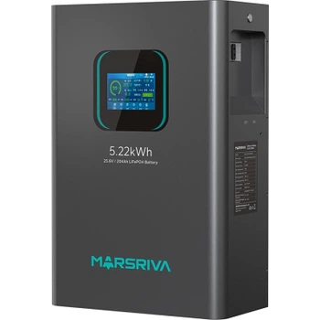 Акумуляторна батарея Marsriva LiFePO4, 25.6V/204Ah, 5.22KWH, настінний (MR-LFP24-200-WMD)