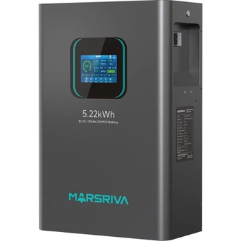 Акумуляторна батарея Marsriva LiFePO4, 51.2V/102Ah, 5.22KWH, настінний (MR-LFP48-100-WMD)